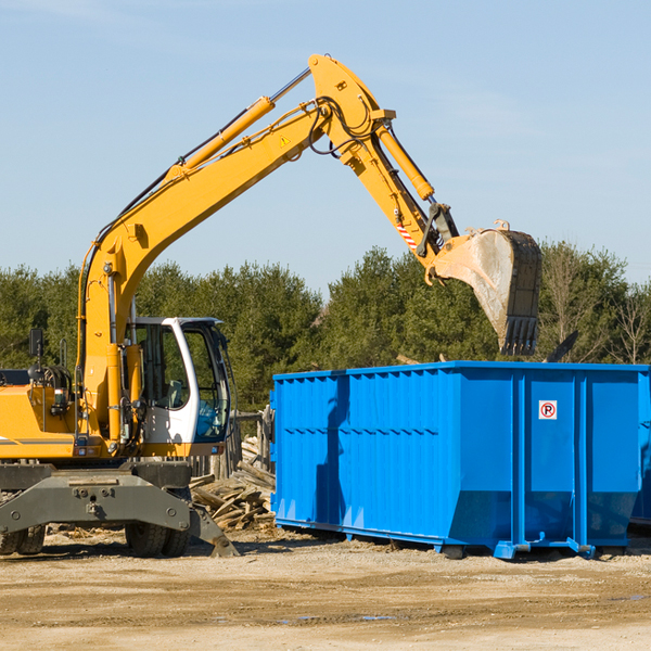 what happens if the residential dumpster is damaged or stolen during rental in Hillsboro WV